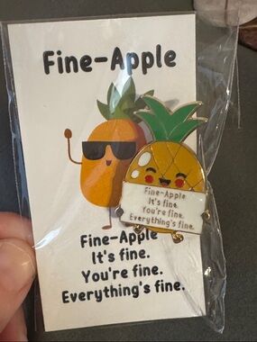 Pineapple Enamel Pin‎ - Yellow/Green